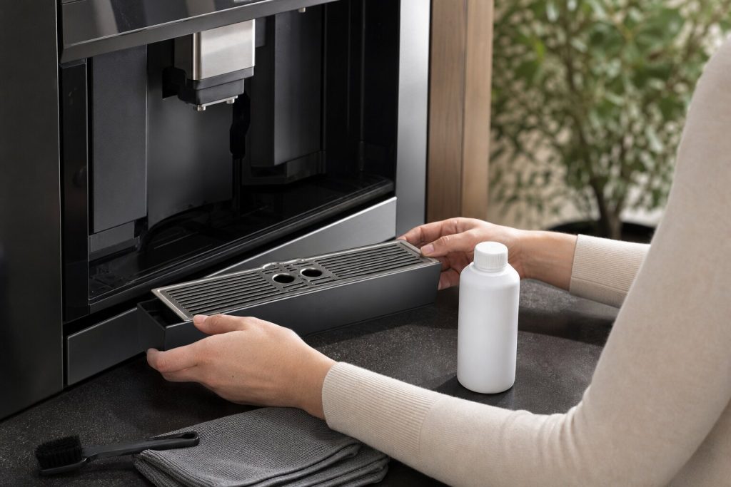 bertazzoni coffee machine descale message returns